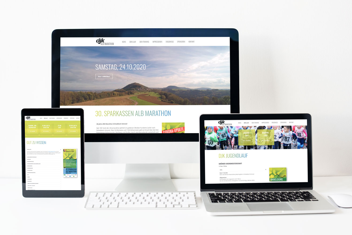 Zoodesign Homepage für Alb Marathon Schwäbisch Gmünd